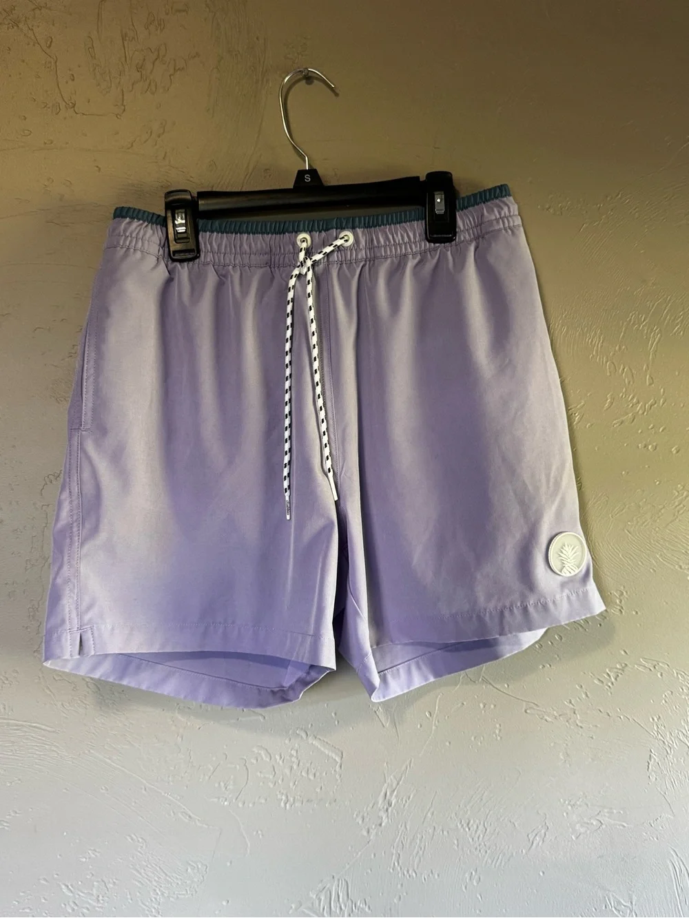 Chubbies Lavender Swim Trunks with Drawstring Waist